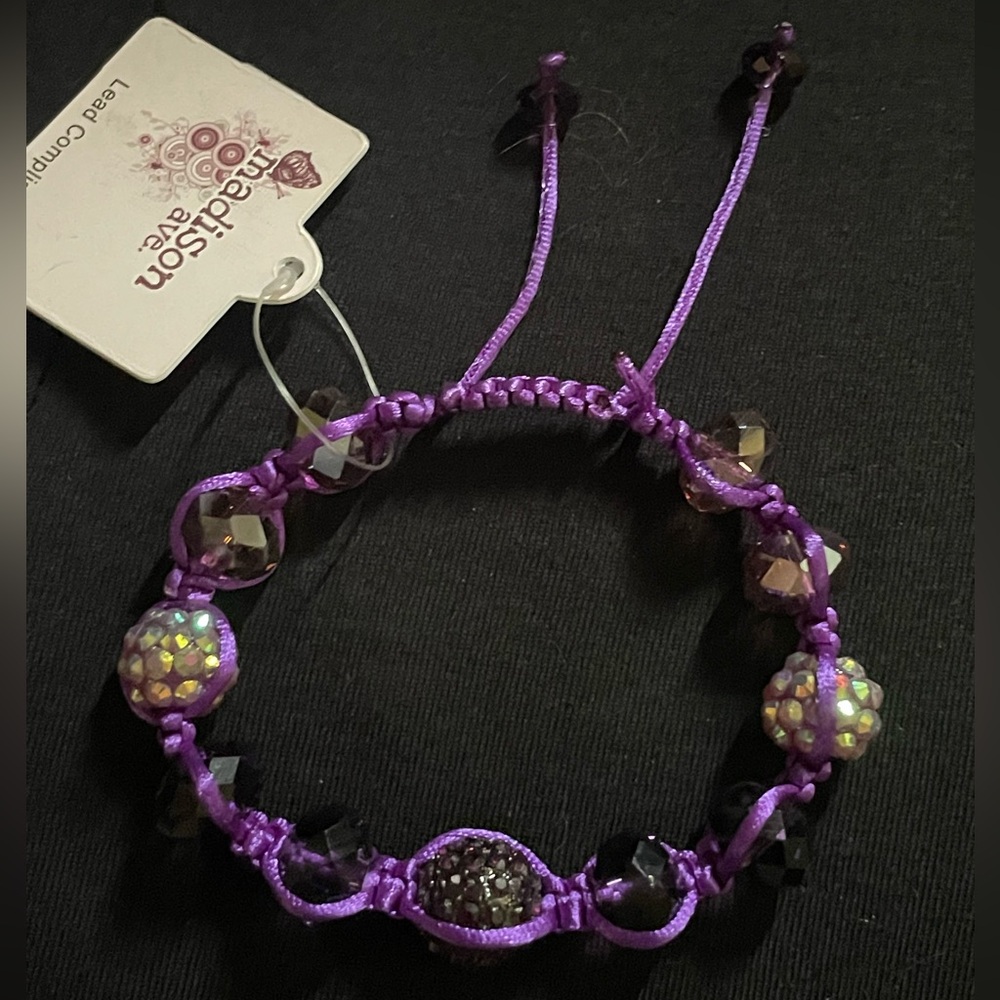 Madison Avenue: Purple Beaded Bracelet